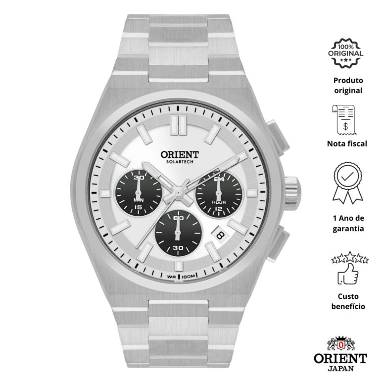 Relógio Orient Masculino SolarTech MBSSC274 S1SX Cronografo - Imagem 2