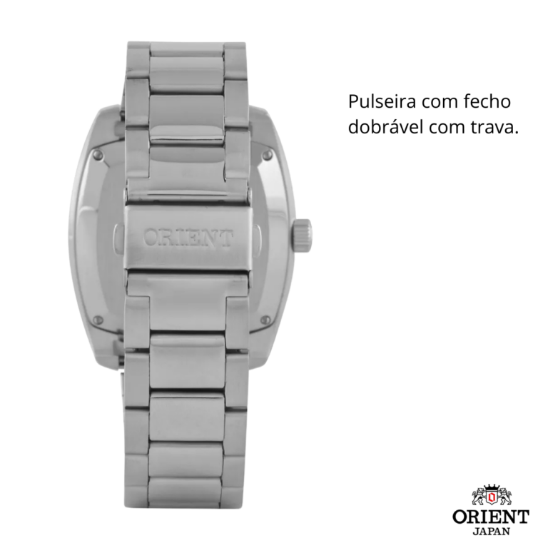 Relógio Masculino Orient Automático Quadrado F49ss031 D1SX - Imagem 5