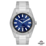 Relógio Orient Masculino Aço Calendário MBSS1464 D1SX AZUL