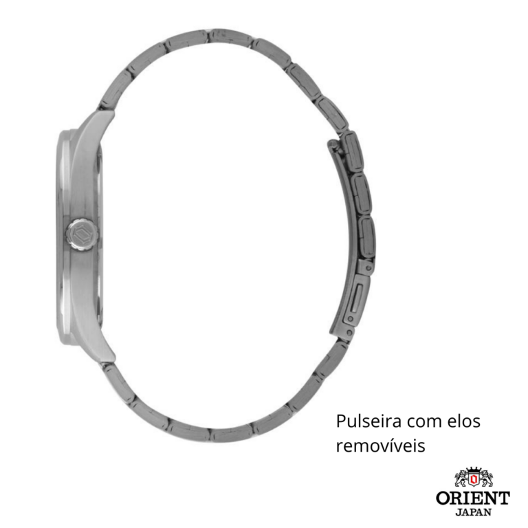 Relógio Orient Masculino Aço Calendário MBSS1396 D2SX AZUL - Image 5