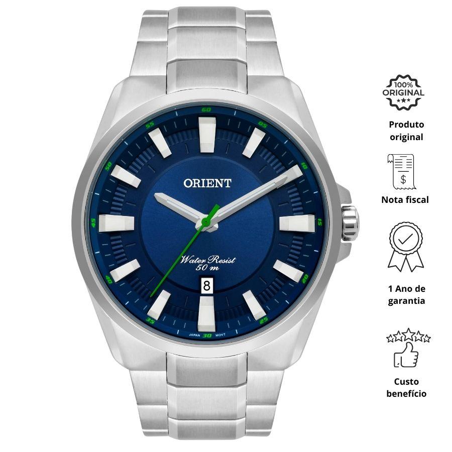 Relógio Orient Masculino Calendário Analógico MBSS1354 D1SX - Imagem 3