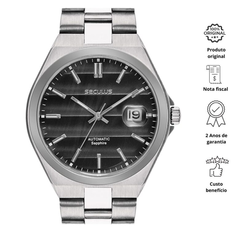 Relógio Seculus Masculino automático 77313G0SVNA1 - Imagem 4
