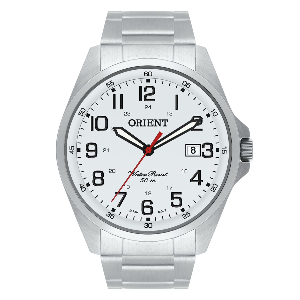 Relógio Orient Masculino Aço Calendário MBSS1171 S2SX