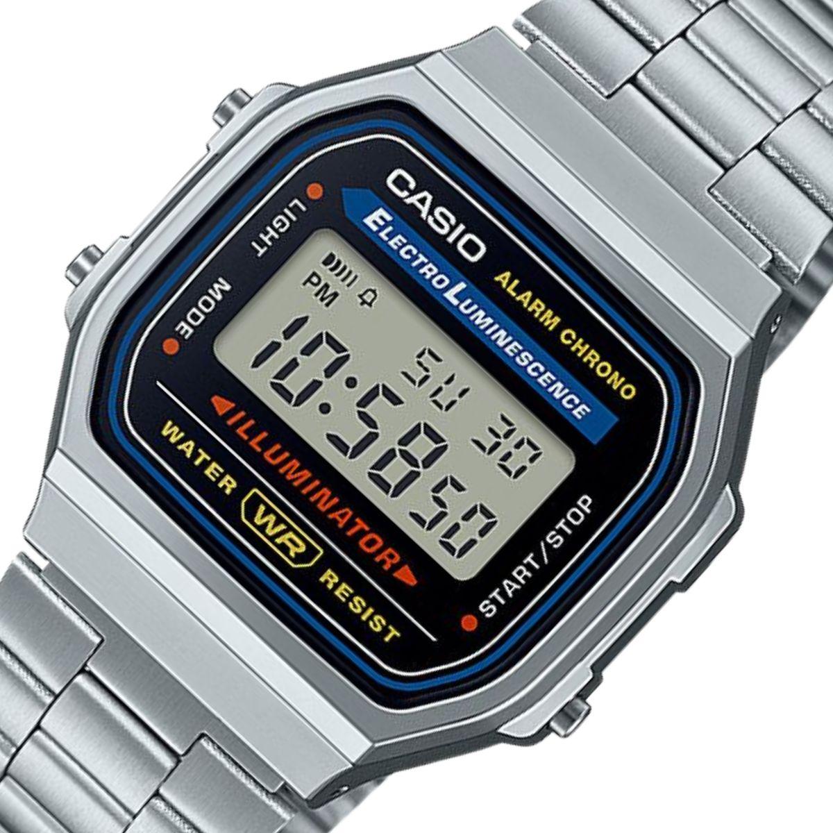 Relógio Casio Vintage Unissex A168WA-1WDF-SC Prata - Imagem 2