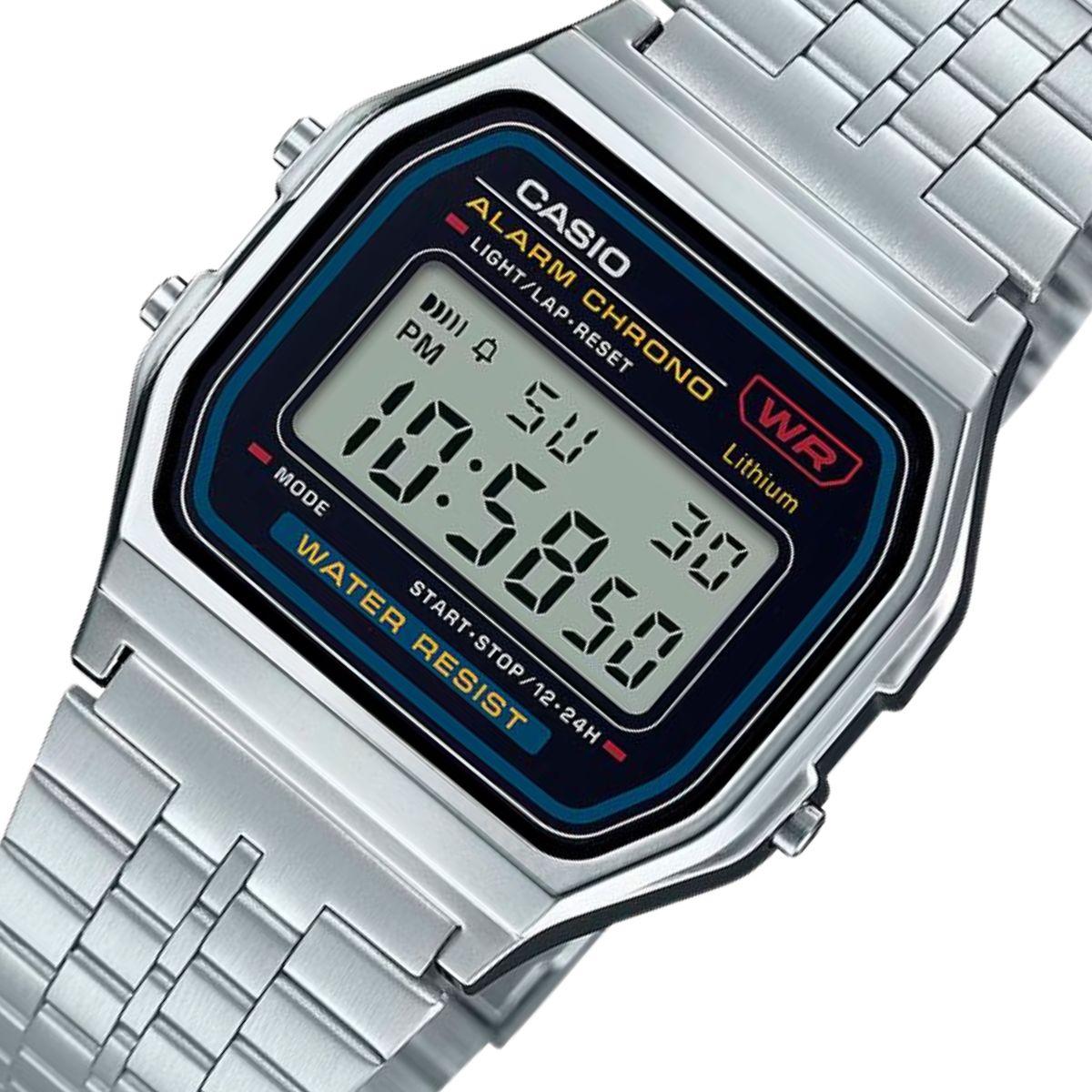 Relógio Casio Vintage Unissex A159WA-N1DF-SC Prata - Imagem 2