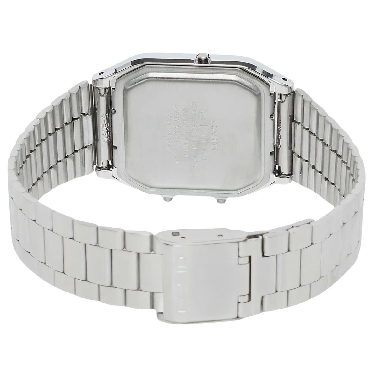 Relógio Casio Vintage Unissex AQ-230A-7AMQYDF-SC Prata - Imagem 4